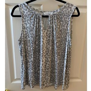 Rose + Olive Tank Top with Keyhole Detail